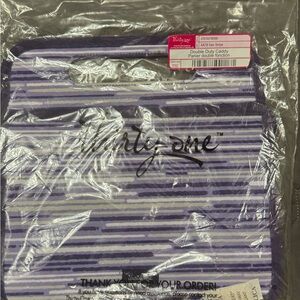 Thirty-One Purple Striped Organizer